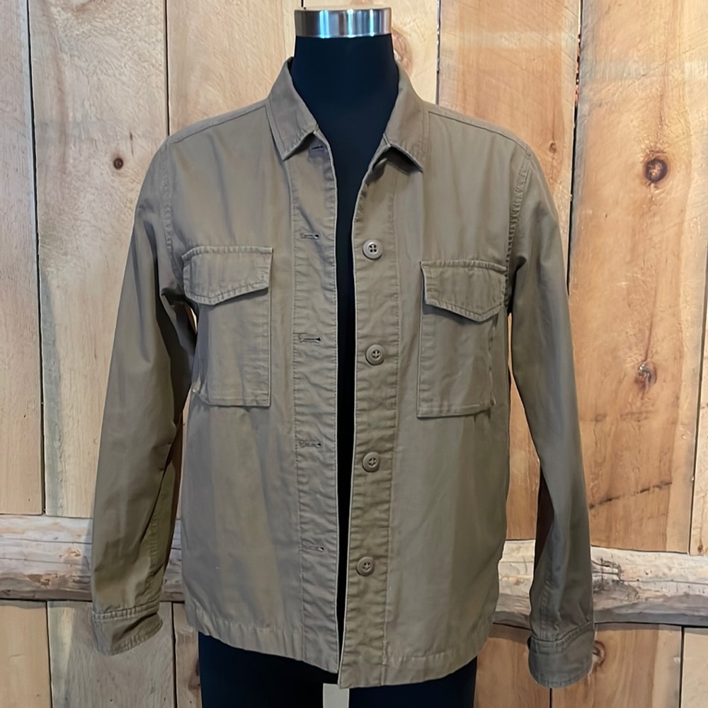 UNIQLO small 100% cotton camel jacket